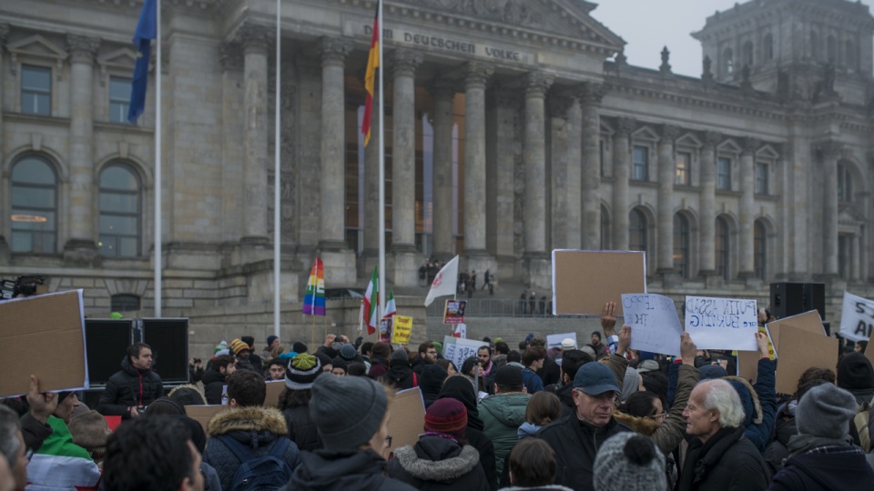 Berliński protest przeciwko wojnie w Syrii. Fot. Marek Kowalczyk [Radio Szczecin]