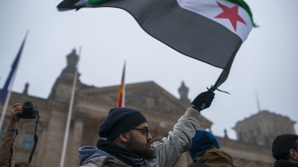 Berliński protest przeciwko wojnie w Syrii. Fot. Marek Kowalczyk [Radio Szczecin]