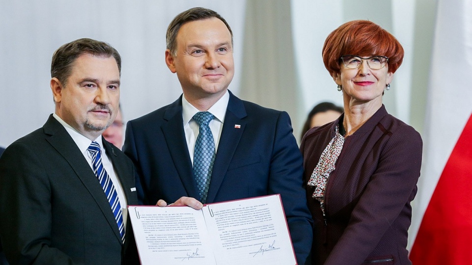 Piotr Duda, Andrzej Duda i Elżbieta Rafalska. Fot. Kacelaria Prezydenta Twitter