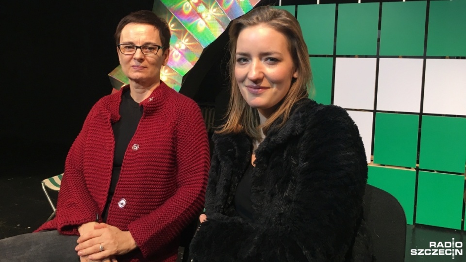 Inga Iwasiów i Martyna Łyko. Fot. Małgorzata Frymus [Radio Szczecin]