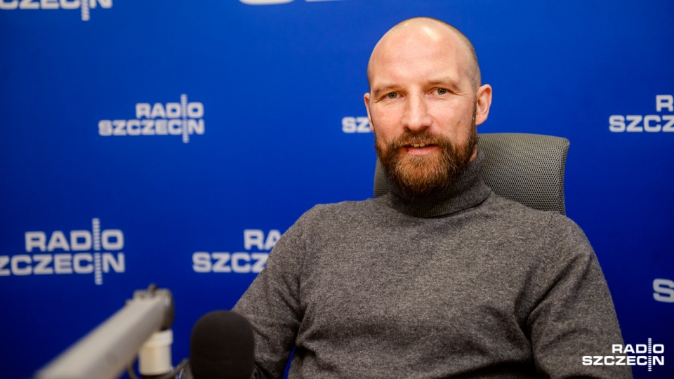 Maciej Stolarczyk, dyrektor sportowy Pogoni Szczecin. Fot. Konrad Nowak [Radio Szczecin]