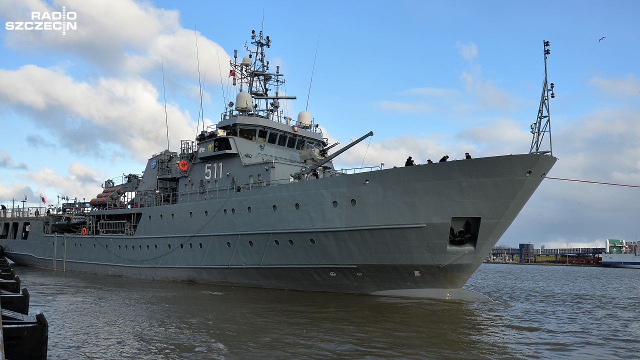 Okręty NATO zacumują w Szczecinie. To Stały Zespół Sił Obrony Przeciwminowej NMCMG1 oraz ORP Xawery Czernicki.