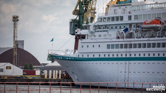 Fot. Weronika Łyczywek [Radio Szczecin] Olbrzymi Albatros przypłynął do Szczecina [ZDJĘCIA]