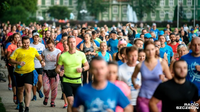 "Wieczorne Bieganie w Szczecinie" - edycja nr 200. Fot. Olaf Nowicki [Radio Szczecin] "Wieczorne Bieganie w Szczecinie" - edycja nr 200 [ZDJĘCIA, WIDEO]