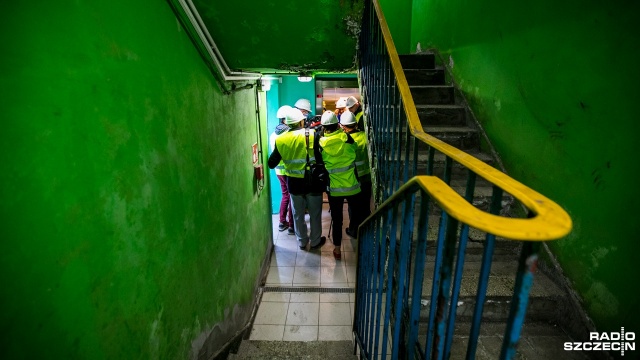 Fot. Weronika Łyczywek [Radio Szczecin] Kwasoodporna winda zakładach chemicznych Police [WIDEO, ZDJĘCIA]
