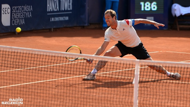 Richard Gasquet [FRA] - Florian Mayer [GER]. Fot. Łukasz Szełemej [Radio Szczecin] Richard Gasquet wygrywa Pekao Szczecin Open! [DUŻO ZDJĘĆ]