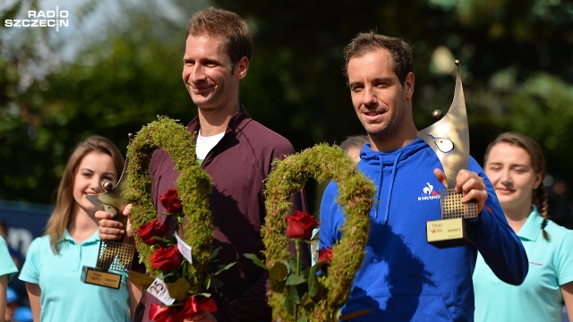 Richard Gasquet [FRA] - Florian Mayer [GER]. Fot. Łukasz Szełemej [Radio Szczecin] Richard Gasquet wygrywa Pekao Szczecin Open! [DUŻO ZDJĘĆ]