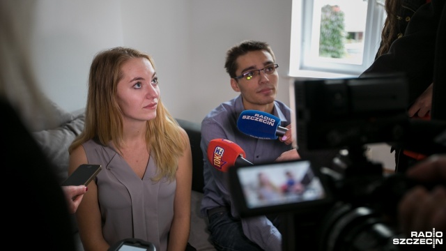 "Dom dla studenta". Fot. Weronika Łyczywek [Radio Szczecin] Studenci informatyki odebrali mieszkania od TBS-u [WIDEO, ZDJĘCIA]