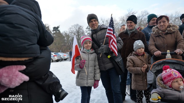 Szczecin symbolicznie wita żołnierzy US Army w Polsce [ZDJĘCIA]