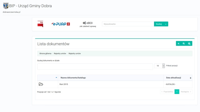 Piotr Piosicki złożył petycję w Urzędzie Gminy Dobra z wnioskiem o stworzenie elektronicznego rejestru umów. Taki system działa m.in. w Szczecinie, a wszelkie umowy zawarte przez urząd są aktualizowane na stronie internetowej na bieżąco, a mieszkańcy mogą je sprawdzać w każdej chwili.
