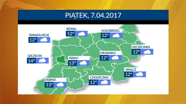 Chmury i deszcz - tak będzie wyglądała pogoda w piątek. Temperatura uratuje trochę wiosenną aurę, bo na termometrach od 12 do 14 stopni.