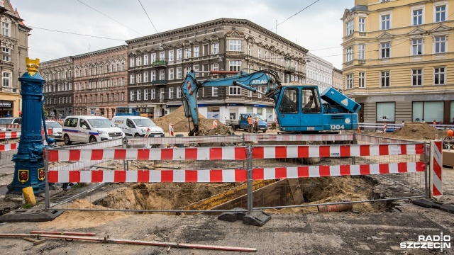 Od miesiąca trwa już przebudowa części ulicy Jagiellońskiej w Szczecinie. Tak jest między aleją Wojska Polskiego a placem Zamenhofa.