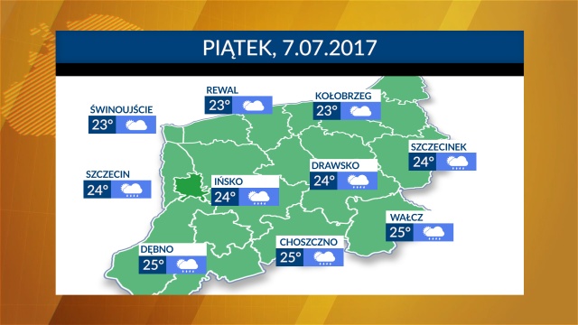W piątek będzie ciepło, od 23 do 25 stopni, ale spacery może nam pokrzyżować deszcz. Słońce wyjdzie zza chmur jedynie nad morzem. W pozostałej części regionu przelotne opady.
