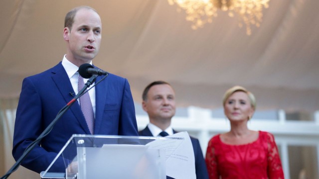 Brytyjski książę William podziękował Polakom za ciepłe przyjęcie pary książęcej.