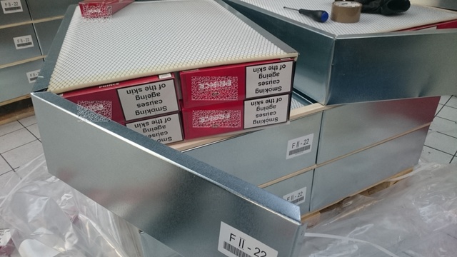 Przemyt papierosów do Danii za ponad 800 tysięcy złotych udaremnili celnicy na terminalu promowym w Świnoujściu.