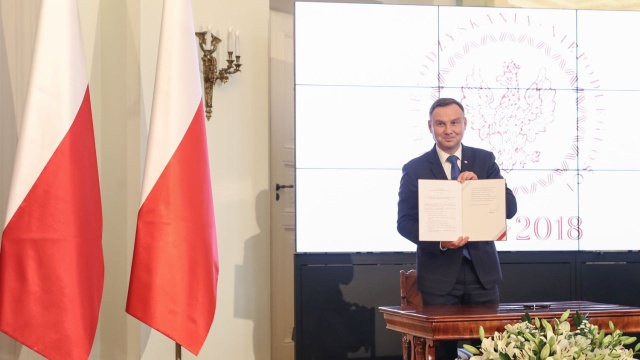 Prezydent Andrzej Duda powiedział, że obchody stulecia odzyskania niepodległości powinny być także okazją do refleksji nad przyszłością kraju.