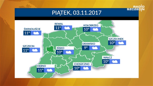 Piątek zapowiada się umiarkowanie ciepły. Nie powinno też padać, czego nie można powiedzieć o nadchodzących dniach.