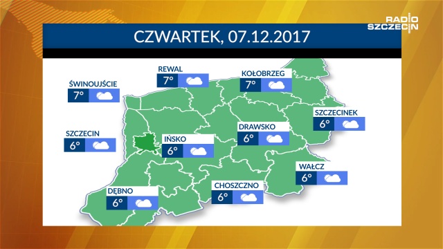 Czwartek będzie chyba najcieplejszym dniem w ostatnich tygodniach. Najcieplej będzie nad samym morzem i nie powinno padać.