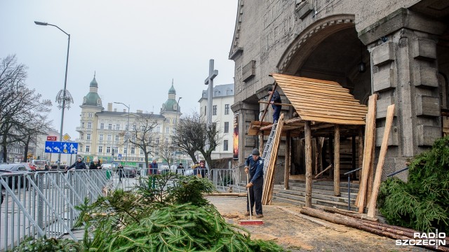 Żywa szopka w budowie. To już tradycja Szczecina [ZDJĘCIA]
