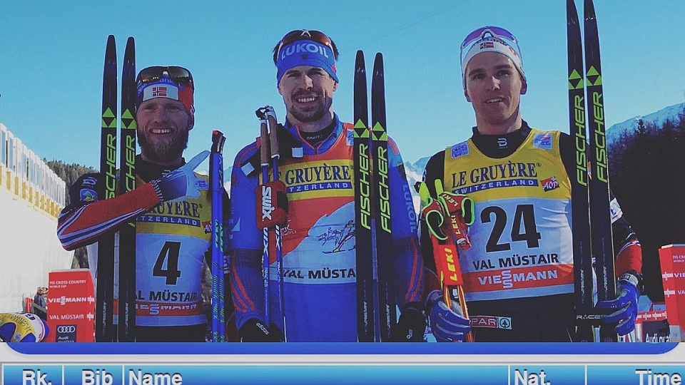 Sergiej Ustiugow (w środku). Fot. Cross Country Twitter