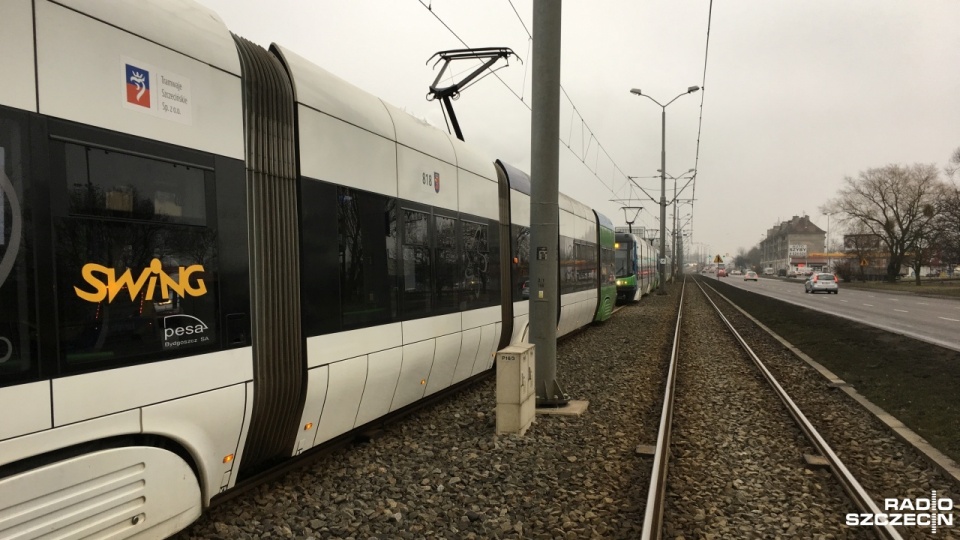 Utrudnienia w kursowaniu tramwajów. Fot. Paweł Domański [Radio Szczecin]