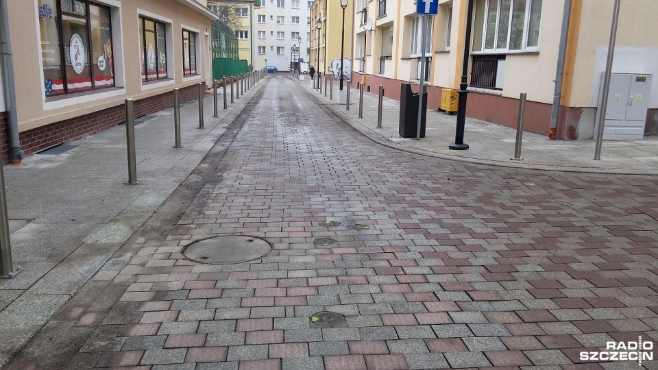 Ulica Kuśnierska na szczecińskim Podzamczu po przebudowie. Fot. Marek Borowiec [Radio Szczecin]