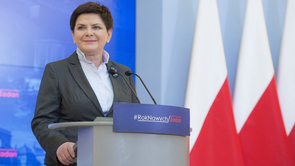 Premier Beata Szydło. Fot. www.twitter.com/PremierRP