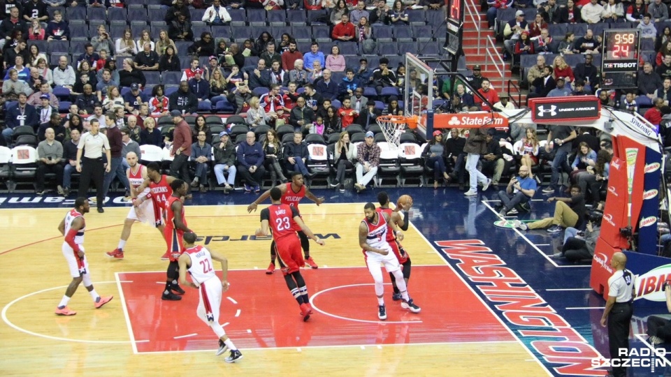 Drużyna Washington Wizards, która ma ostatnio dobrą passę, pokonała New Orleans Pelicans 105:91. Fot. Jan Pachlowski [Radio Szczecin]