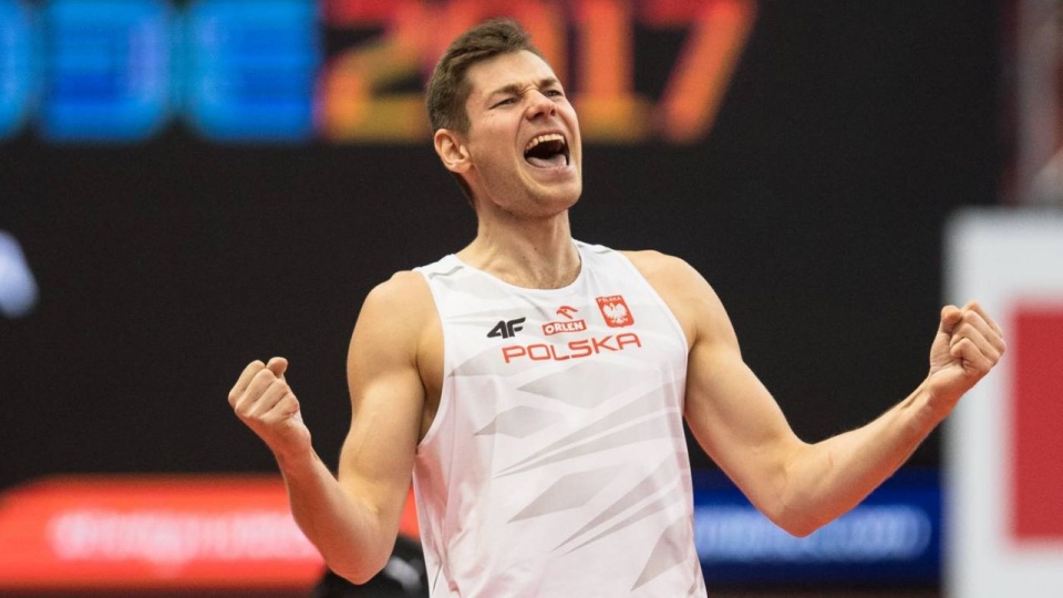 Paweł Wojciechowski - brązowy medal w skoku o tyczce. Fot. Marek Biczyk / Polski Związek Lekkiej Atletyki