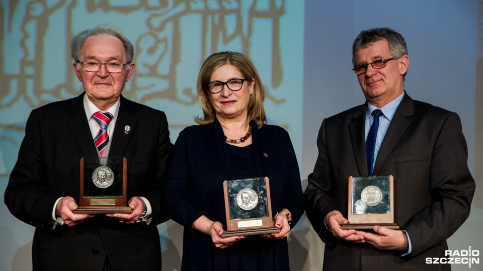 Nagrodzeni: Peter Breżan, Iwona Mirońska-Gargas, Jerzy Luftmann. Fot. Olaf Nowicki [Radio Szczecin]