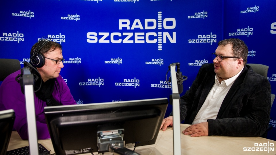 Krzysztof Zaremba. Według posła ze Szczecina "zjednoczona Europa" lansowana przez media Springera w naszym kraju ma utrwalić dominację Niemców na kontynencie. Fot. Olaf Nowicki [Radio Szczecin]