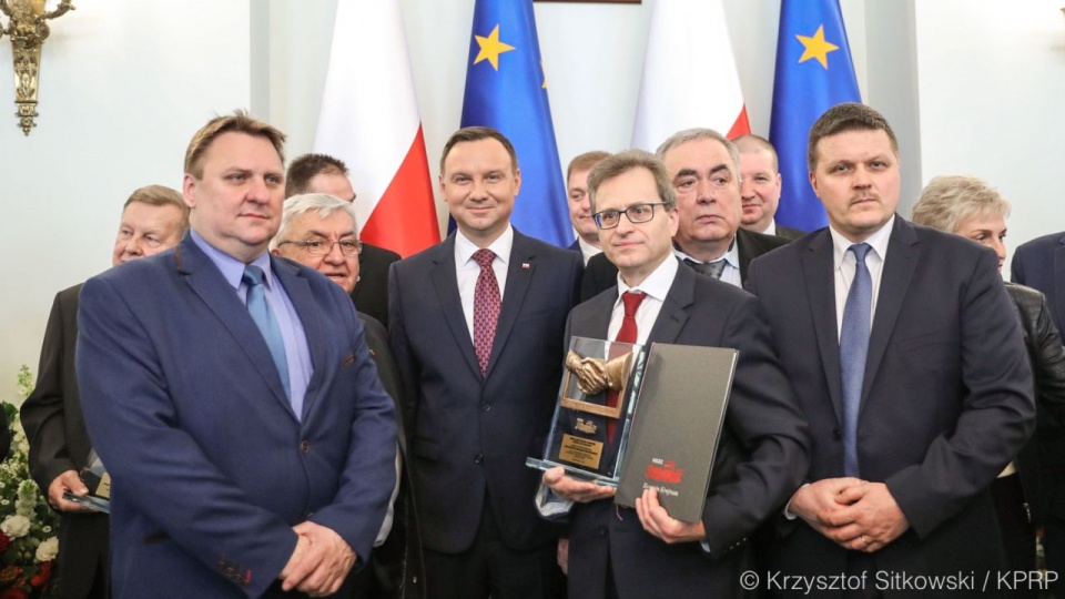 Prezydent wręczył 22 firmom tytuł "Pracodawca Przyjazny Pracownikom". Fot. Krzysztof Sitkowski / KPRP