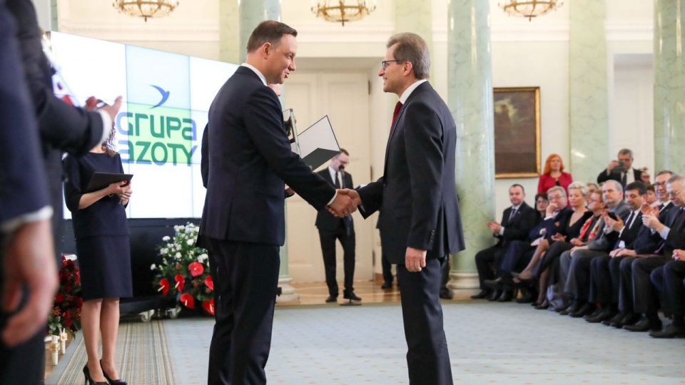 Prezydent wręczył 22 firmom tytuł "Pracodawca Przyjazny Pracownikom". Fot. Krzysztof Sitkowski / KPRP