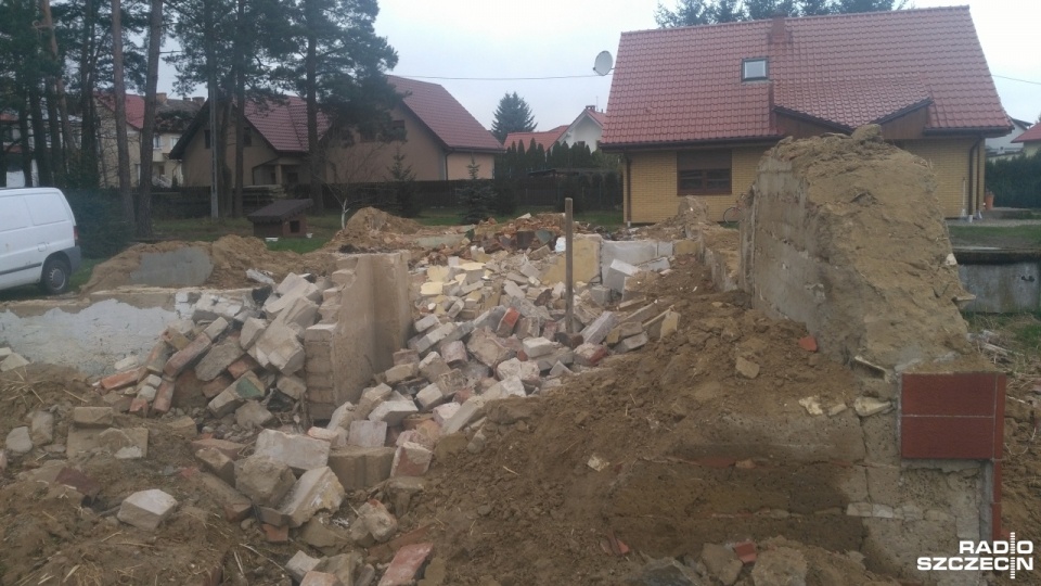 List był zamurowany w ścianie domu przy ulicy Żeromskiego. Fot. Radosław Jaczmiński [Radio Szczecin]