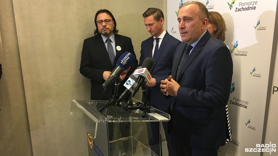 W poniedziałek Grzegorz Schetyna spotkał się w Szczecinie z wójtami i burmistrzami z naszego regionu. Fot. Grzegorz Gibas [Radio Szczecin]