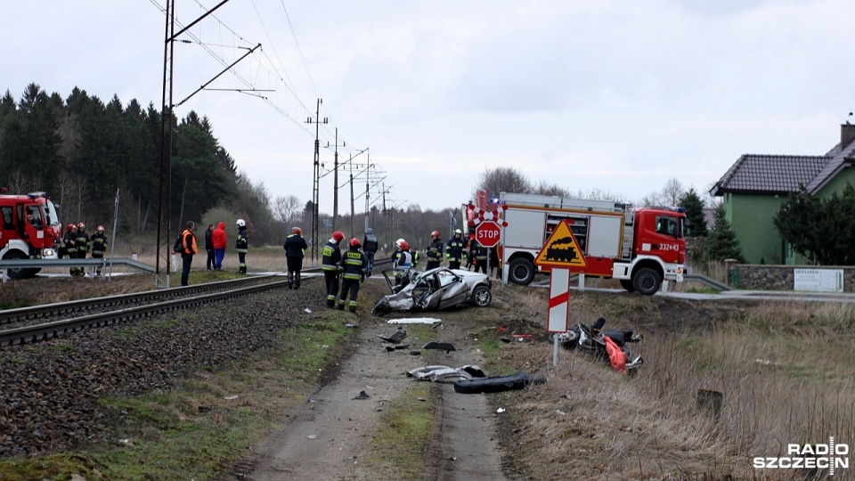 21-latek z obrażeniami głowy trafił do szpitala. Fot. Adam Wójcik [Radio Szczecin]