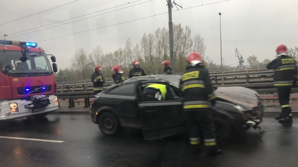 Wypadek w Szczecinie. Fot. Katarzyna Świerczyńska