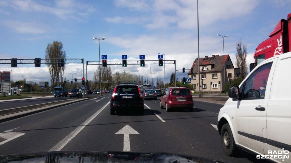 Koniec modernizacji skrzyżowania ulic Struga z Gryfińską na szczecińskim prawobrzeżu. Fot. Marek Borowiec [Radio Szczecin]