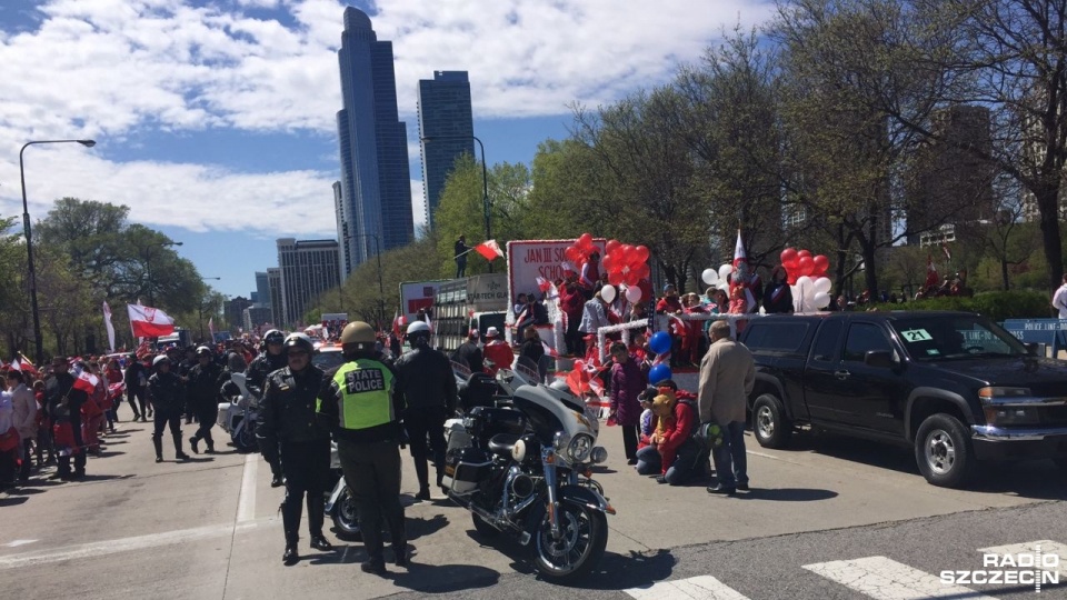 Trzeciomajowa parada w Chicago. Fot. Jan Pachlowski [Radio Szczecin]