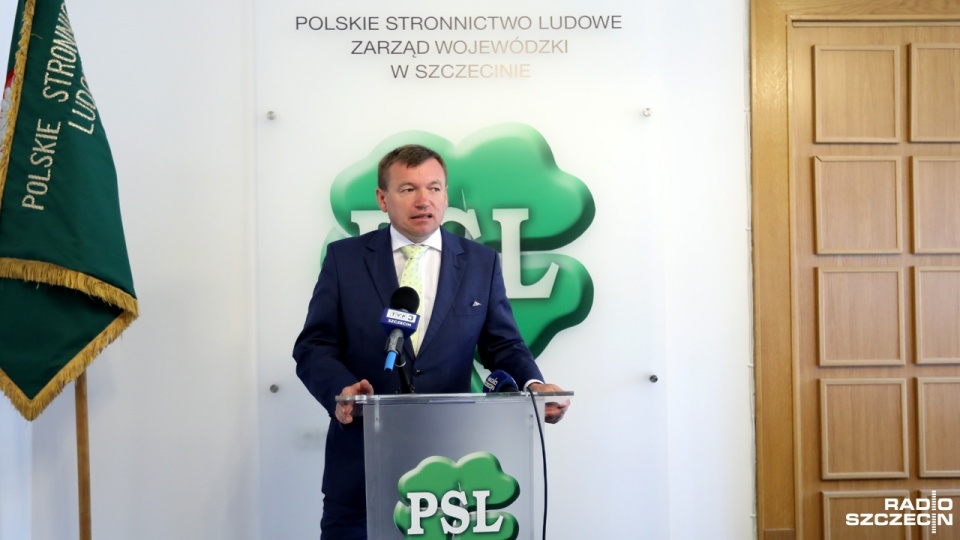Konferencja PSL. Fot. Weronika Łyczywek [Radio Szczecin]
