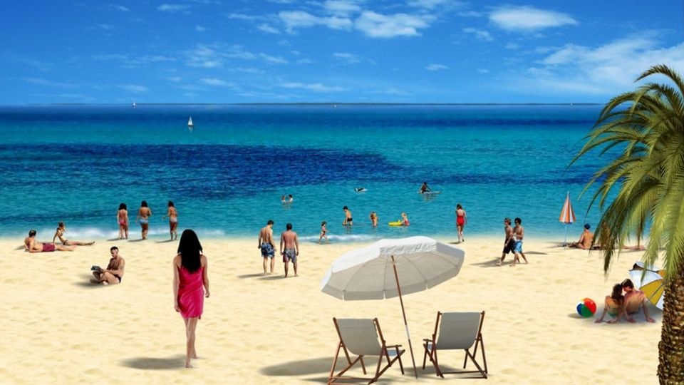 Projekt zagospodarowania na nowo plaży Mieleńskiej. Mat. Robert Stankiewicz