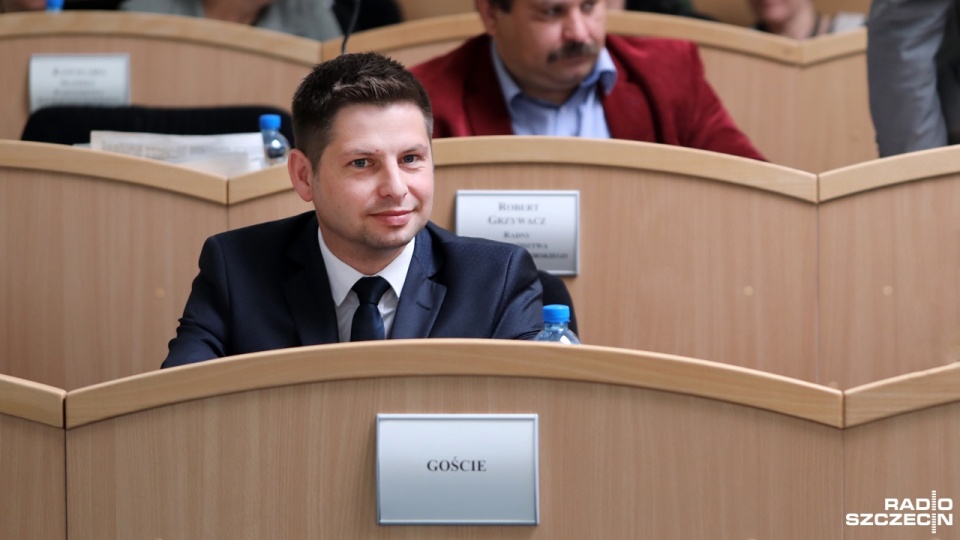 Jeden z właścicieli firmy EKO FIUK. Fot. Weronika Łyczywek [Radio Szczecin]