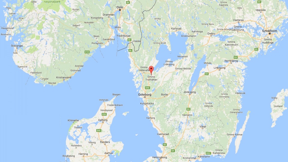 Trollhättan to miasto w południowo-zachodniej Szwecji. Fot. www.google.pl/maps