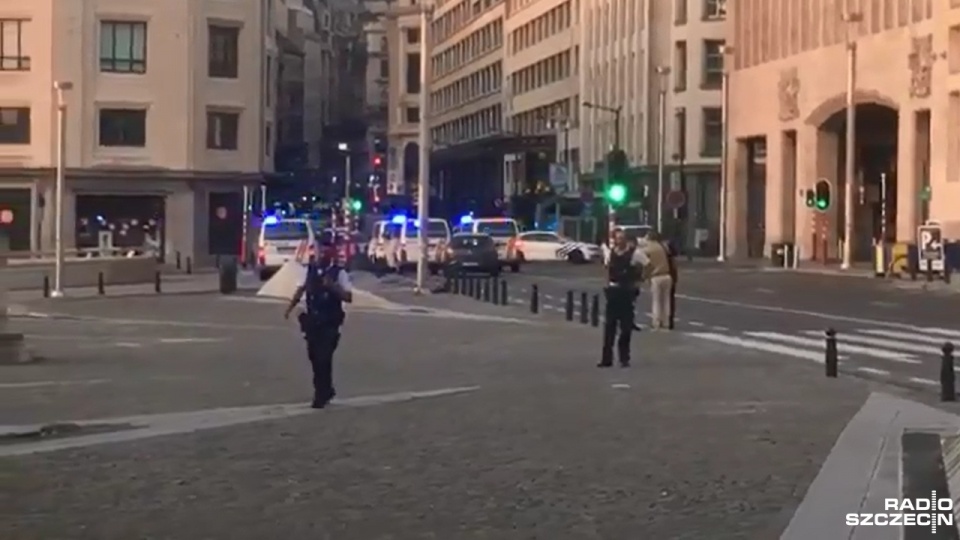 Wybuch na dworcu w Brukseli. Fot. Tobiasz Madejski [Radio Szczecin]