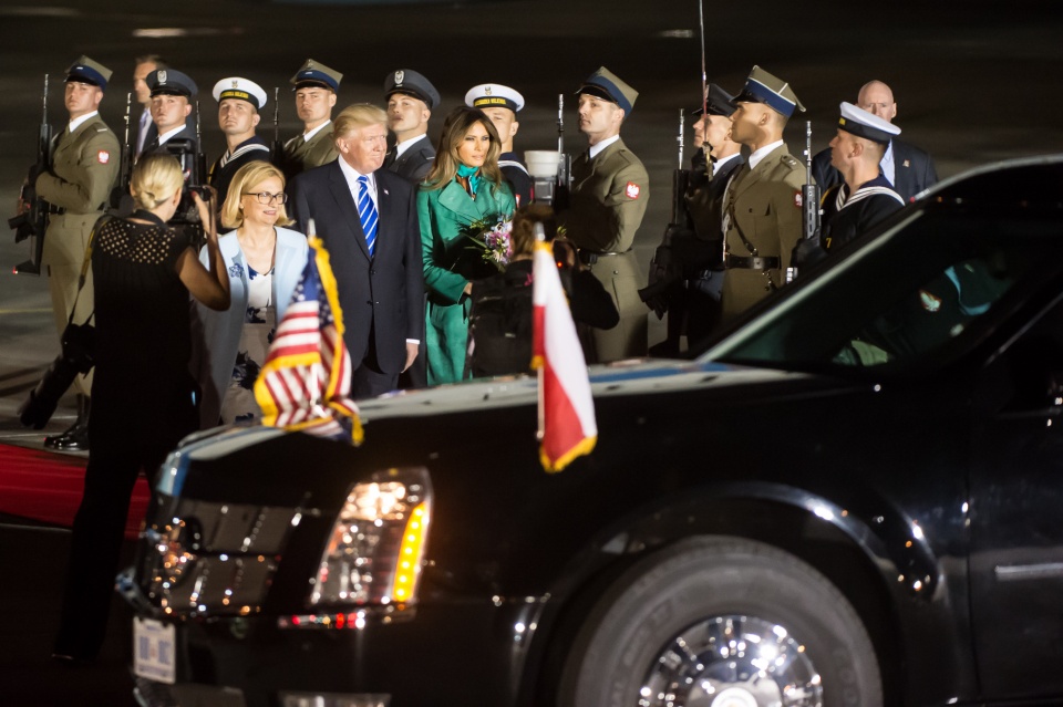 Prezydent Stanów Zjednoczonych Donald Trump przyleciał do Polski. Fot. Grzegorz Jakubowski/KPRP, źródło: www.prezydent.pl