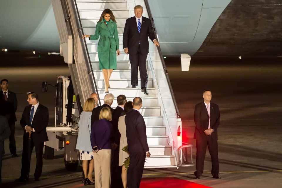 Prezydent Stanów Zjednoczonych Donald Trump przyleciał do Polski. Fot. Grzegorz Jakubowski/KPRP, źródło: www.prezydent.pl