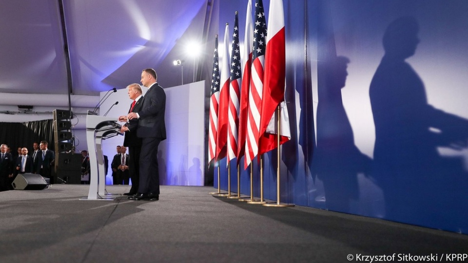 Konferecja prasowa prezydentów Donalda Trumpa i Andrzeja Dudy. Fot. Krzysztof Sitkowski/KPRM/twitter.com/prezydentpl
