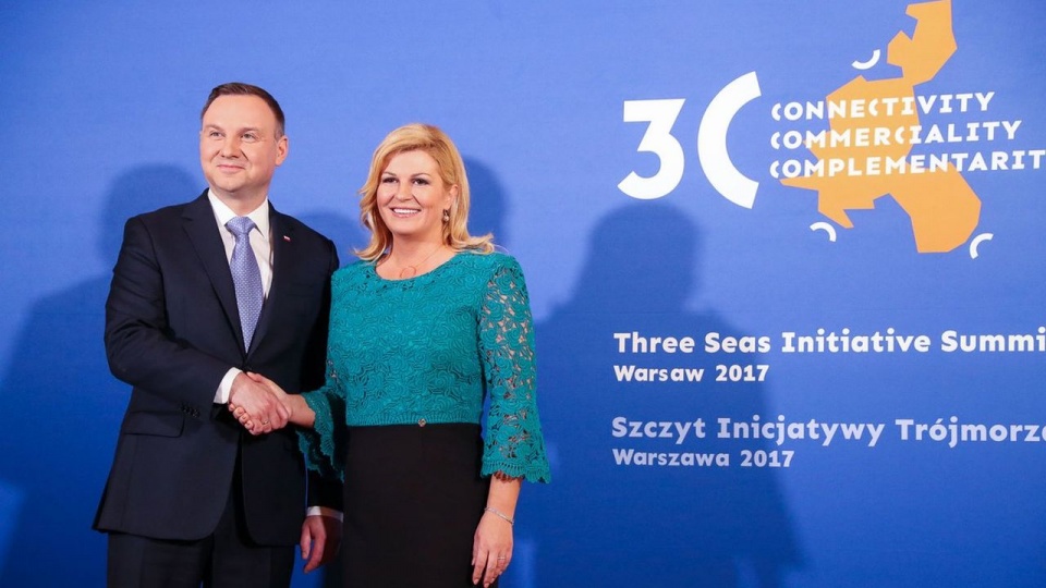 Prezydent RP Andrzej Duda i prezydent Chorwacji Kolinda Grabar-Kitarović. Fot. Krzysztof Sitkowski / KPRP