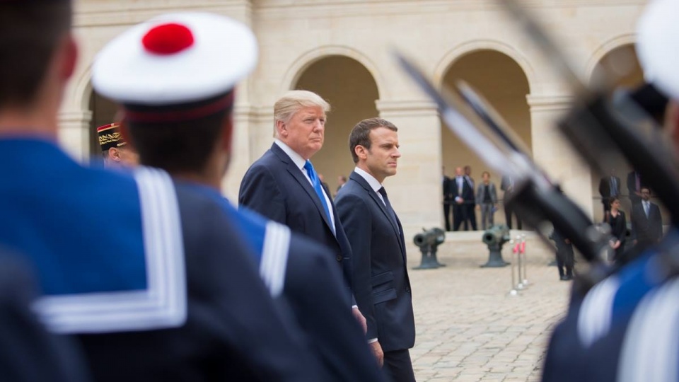 Prezydent USA Donald Trump i prezydent Francji Emmanuel Macron. Źródło fot.: www.facebook.com/WhiteHouse