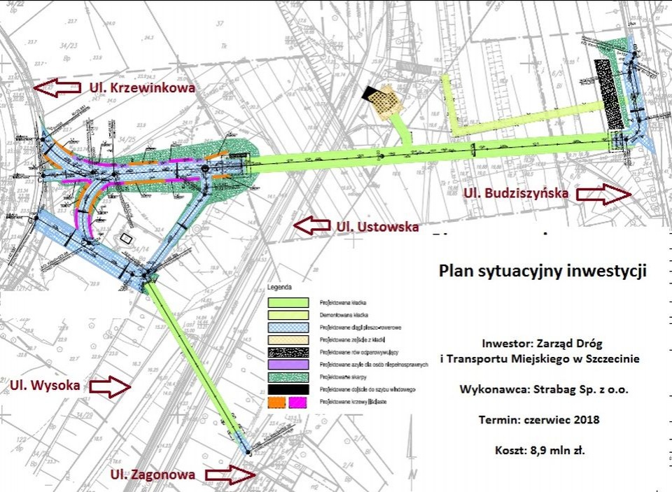 Plan sytuacyjny. Mat. NiOL